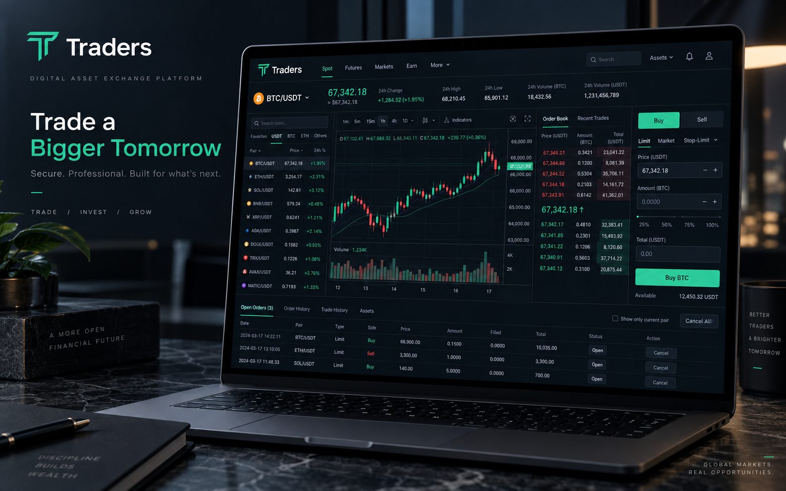 Traders — デスクトップ取引画面